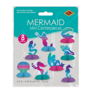 Bulk Mermaid Mini Centerpieces (Case of 96) by Beistle