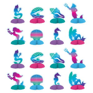 Bulk Mermaid Mini Centerpieces (Case of 96) by Beistle