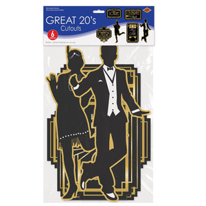 Bulk Roaring 20's Cutouts (Case of 72) by Beistle