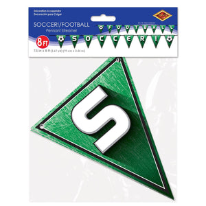 Bulk Soccer!/Football Pennant Streamer (Case of 12) by Beistle