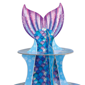 Bulk Mermaid Cupcake Stand (Case of 12) by Beistle