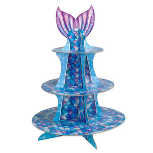 Mermaid Party Cupcake Stand - Bulk 12 Pack