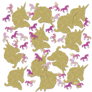 Unicorn Deluxe Party Sparkle Confetti 0.5 oz per Pkg - Bulk/24 Pkgs