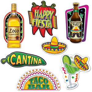 Bulk Fiesta Cutouts (Case of 84) by Beistle