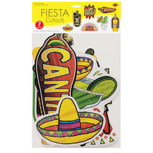 Bulk Fiesta Cutouts (Case of 84) by Beistle