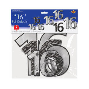 Bulk 16 Foil Cutouts (Case of 84) by Beistle