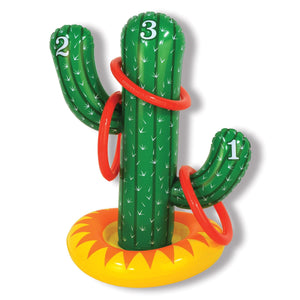 Inflatable Cactus Party Ring Toss Game - Bulk/6 Ring Tos Games