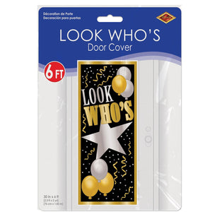 Bulk Look Who's Door Cover (Case of 12) by Beistle