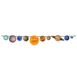 Solar System Party Streamer - Bulk 12 Pack