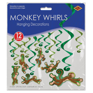 Bulk Monkey Whirls (Case of 72) by Beistle