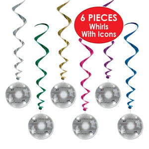 Bulk Disco Ball Whirls (Case of 72) by Beistle