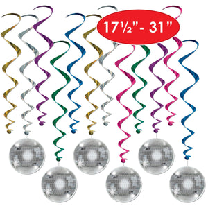 Bulk Disco Ball Whirls (Case of 72) by Beistle