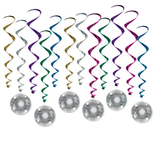 Disco Ball Party Whirls - Bulk 72 Pack