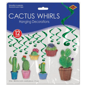 Bulk Cactus Whirls (Case of 72) by Beistle