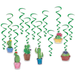 Cactus Party Whirls - Bulk 72 Pack