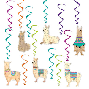 Llama Party Whirls - Bulk 72 Pack