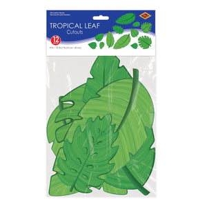 Bulk Tropical Leaf Cutouts (Case of 144) by Beistle