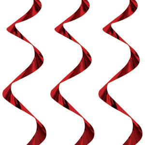 Bulk Metallic Whirls - burgundy (Case of 72) by Beistle