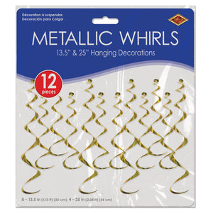 Bulk Metallic Whirls (Case of 72) by Beistle