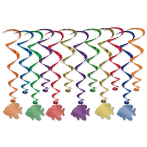 Fish Party Whirls - Bulk 72 Pack