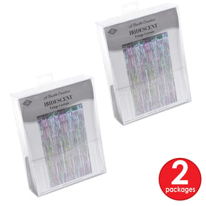 1-Ply Iridescent Fringe Curtain (Pack of 6)