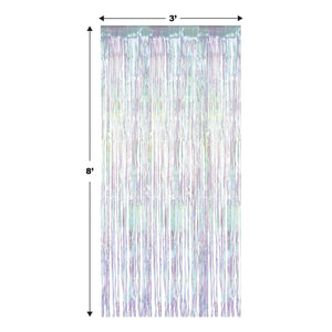 1-Ply Iridescent Fringe Curtain (Pack of 6)