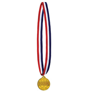 Participation Medal with Ribbon - Bulk 12 Pack