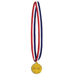 Awesome Medal with Ribbon - Bulk 12 Pack