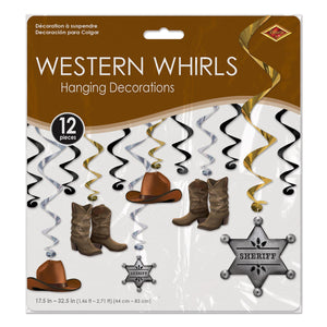 Bulk Western Whirls (Case of 72) by Beistle