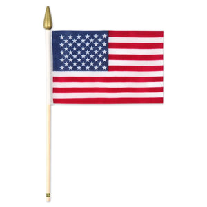 Packaged American Party Flags - Fabric - Bulk/72 Flags