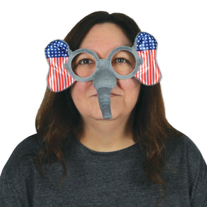 Bulk Patriotic Elephant Glasses (Case of 12) by Beistle