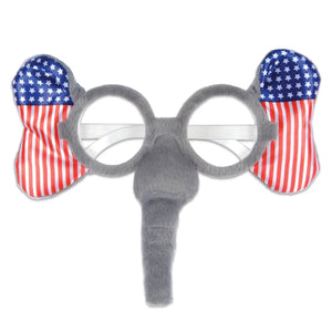 Patriotic Elephant Glasses - Bulk 12 Pack