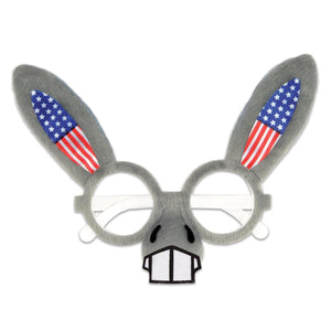 Patriotic Donkey Glasses - Bulk 12 Pack