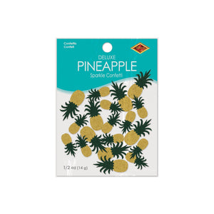 Bulk Pineapple Deluxe Sparkle Confetti (12 Packages) by Beistle