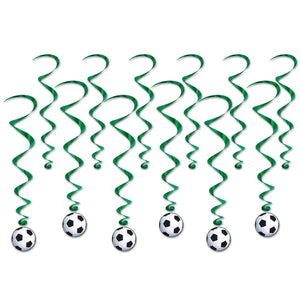 Soccer Ball Party Whirls - Bulk 72 Pack