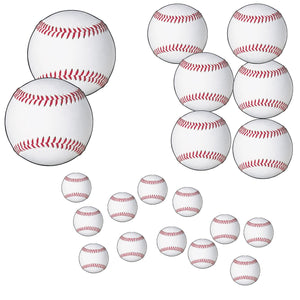 Baseball Party Cutouts - Bulk 240 Pack