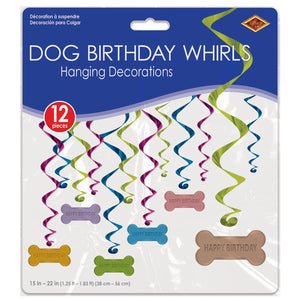 Bulk Dog Birthday Whirls (Case of 72) by Beistle