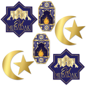 Foil Ramadan Cutouts - Bulk 96 Pack