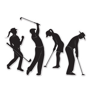 Golf Player Party Silhouettes - Bulk/48 Silhouettes