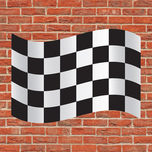 Bulk Jumbo Checkered Flag Cutouts (Case of 24) by Beistle