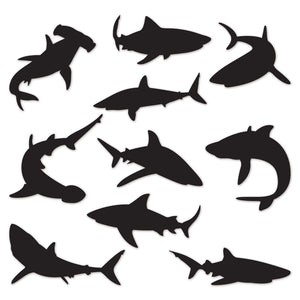 Shark Party Silhouettes - Bulk/120 Silhouettes