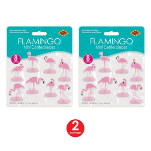 Bulk Flamingo Mini Centerpieces (Case of 96) by Beistle