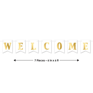 Bulk Foil Welcome Streamer (Case of 12) by Beistle