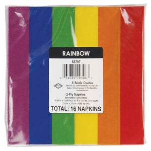 Bulk Rainbow Luncheon Napkins (Case of 192) by Beistle