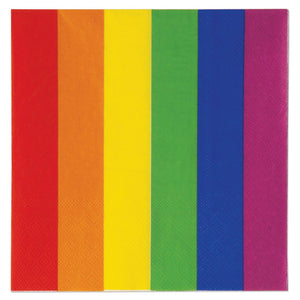 Rainbow Party Luncheon Napkins - Bulk 192 Pack