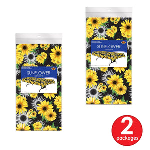 Bulk Sunflower Tablecover (Case of 12) by Beistle