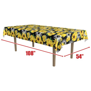 Bulk Sunflower Tablecover (Case of 12) by Beistle