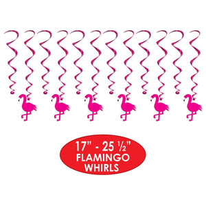 Bulk Flamingo Whirls (Case of 72) by Beistle