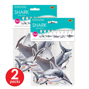 Bulk Shark Streamer Set (Case of 12) by Beistle