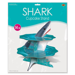 Bulk Shark Cupcake Stand (Case of 12) by Beistle